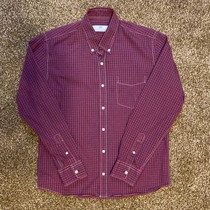 Peter Manning -weekend plaid button up-size 2